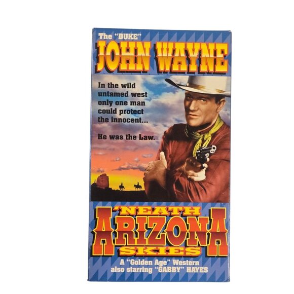 John Wayne Neath Arizona Skies VHS Western Movie Vintage Cowboy - Picture 9 of 9